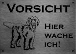 Labradoodle | Edelstahl Warnschild